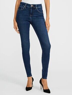 Express Dark Blue Skinny Jeans for Women